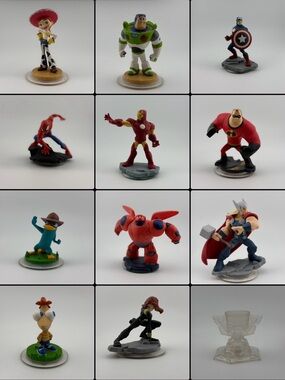 Infinity Toy Figure Collection - Assorted Characters (Red, Blue, Green)